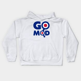 GO MOD ))(( 60s Retro British Subculture Northern Soul Fan Kids Hoodie